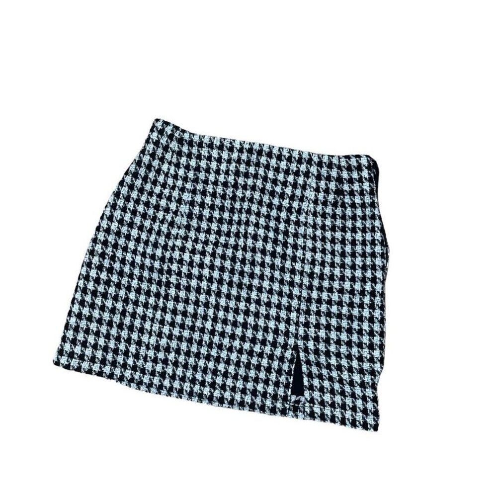 Glassons Houndstooth Mini Skirt W